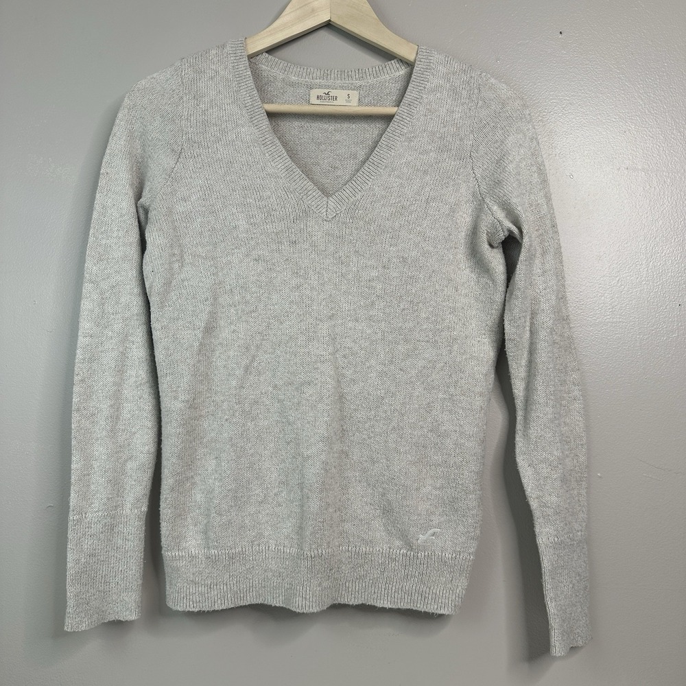 HOLLISTER WOMENS  KNIT  Beiege Tan Cream nSweater Cotton Blend Size Small